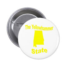 Alabama: The Yellowhammer State Pinback Button