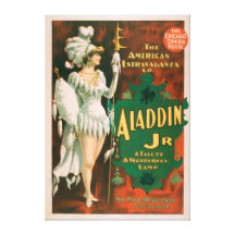 Aladdin Jr. Tale of a Wonderful Lamp Theatre 2 Gallery Wrapped Canvas
