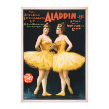 Aladdin Jr. Tale of a Wonderful Lamp Theatre Canvas Prints