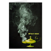Aladdin's Lamp Birthday Card