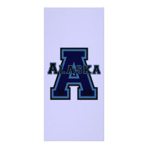 Alaska 'A' Blue Customized Rack Card