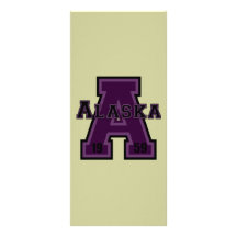 Alaska 'A' Purple Customised Rack Card