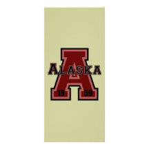 Alaska 'A' Red Rack Card Design