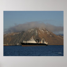Alaska Ocean, Factory Trawler in Dutch Harbour, AK Print
