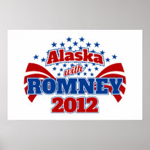 Alaska with Romney 2012 Posters