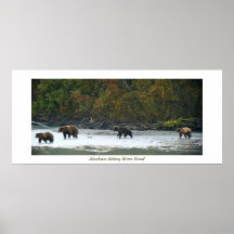 Alaskan Abbey River Road Poster