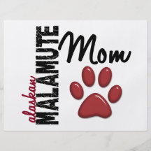 Alaskan Malamute Mum 2 Flyer Design