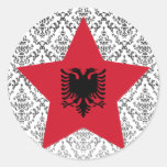 Albania Star Round Sticker