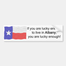 Albany Lucky Bumper Sticker