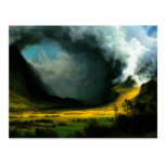 Albert Bierstadt Storm in The Mountains Postcard