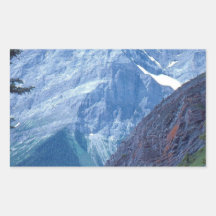 Alberta Rocky Mountains Rectangular Stickers