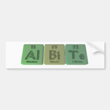 Albite-Al-Bi-Te-Aluminium-Bismuth-Tellurium Bumper Stickers
