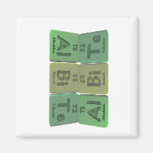 Albite-Al-Bi-Te-Aluminium-Bismuth-Tellurium Refrigerator Magnet