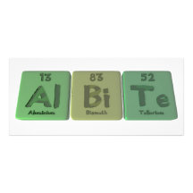 Albite-Al-Bi-Te-Aluminium-Bismuth-Tellurium Custom Rack Cards