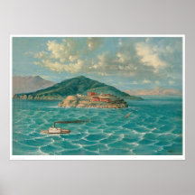 Alcatraz in San Francisco Bay (1856A) Print