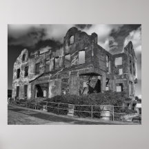 ALCATRAZ WARDEN'S HOME RUINS POSTER
