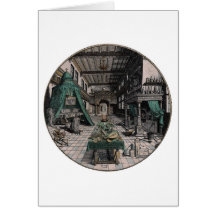 Alchemist's Laboratory - Heinrich Khunrath - 1595 Greeting Card