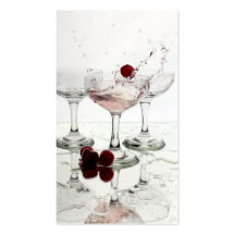 Alcohol Cherry Business Card