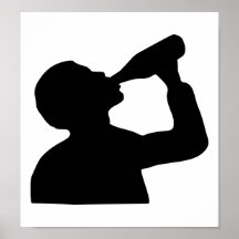 Alcohol drinking poster