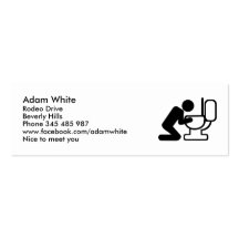 Alcohol puke toilet business card templates