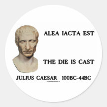 Alea Iacta Est - The Die Is Cast Round Stickers