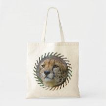 Alert Cheetah  Small Tote Bag
