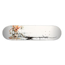 Alex Pardee "Geek Love" Custom Skate Board