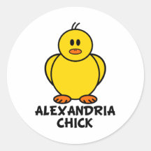 Alexandria Virginia Chick Stickers