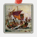Alfred's galleys attacking the Viking Dragon Ornament