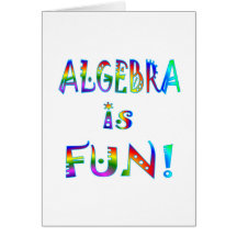 Algebra is Fun Greeting Cards
