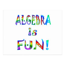 Algebra is Fun Postcard