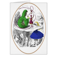 Alice and the Caterpillar Greeting Cards
