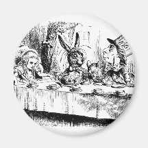Alice at the Mad Tea Party Fridge Magnet
