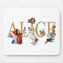 ALICE IN WONDERLAND AND FRIENDS MOUSEPADS