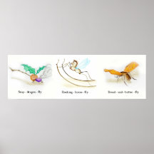 Alice in Wonderland Bugs Poster