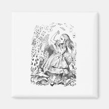 Alice in Wonderland House of Cards Magnet