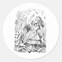 Alice in Wonderland House of Cards Stickers