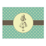 Alice in Wonderland Polka Dots Postcards