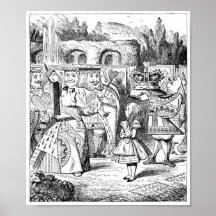Alice in Wonderland: Queen of Hearts & First-Knave Posters