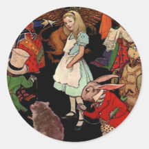 Alice in Wonderland Round Sticker