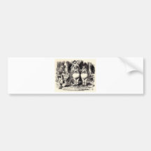 Alice in Wonderland: Twiddle Dee and Twiddle Dum Bumper Stickers