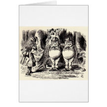 Alice in Wonderland: Twiddle Dee and Twiddle Dum Card