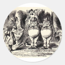 Alice in Wonderland: Twiddle Dee and Twiddle Dum Sticker