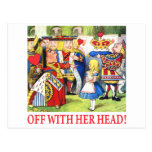 ALICE - OFF WITH HER HEAD! POSTCARDS