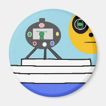 Alien Driftin On Ice Magnet