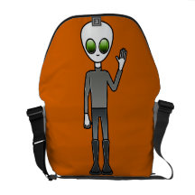 Alien Dude Messenger Bags