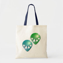 Alien Pair Budget Tote Bag