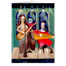 alien sci fi greeting cards