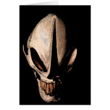 Alien skull cards