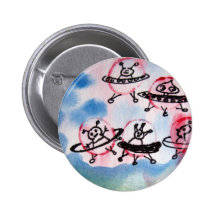 Alien Spacecraft Traffic Jam Buttons